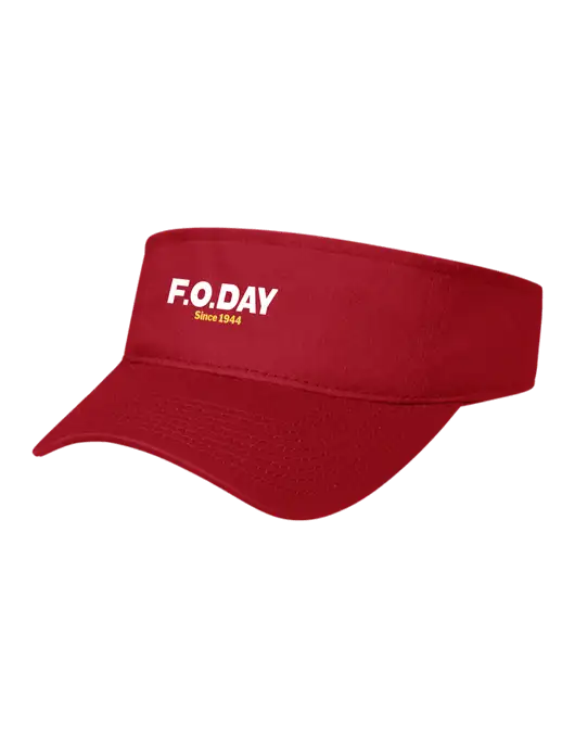 Red Cap Visor w/F.O.Day Logo