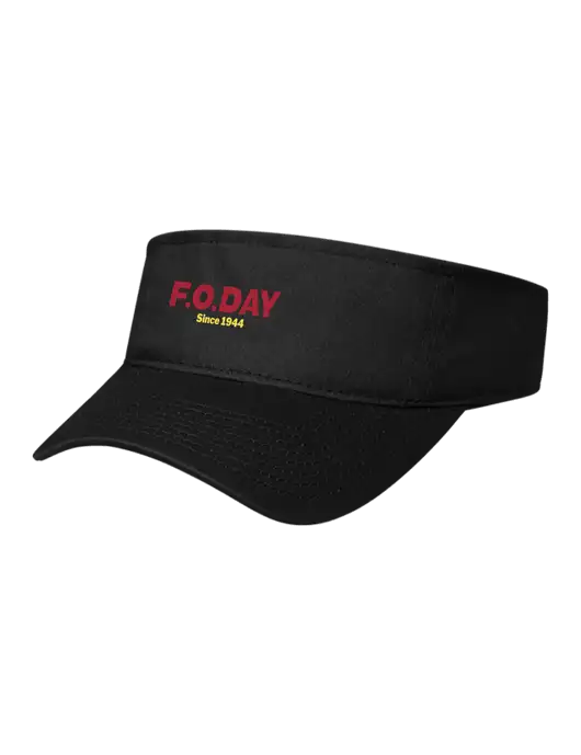 Black Cap Visor w/F.O.Day Logo