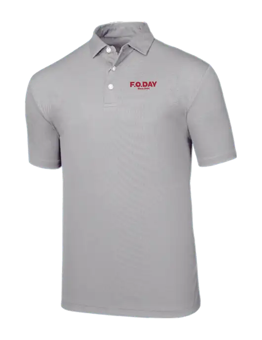 Callaway Birdseye Light Grey Polo w/F.O.Day Logo