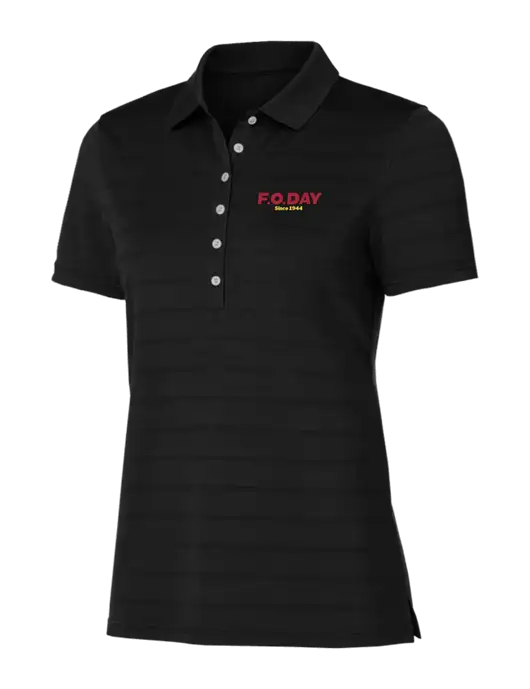 Callaway Womens Black Ventilated Polo w/F.O.Day Logo