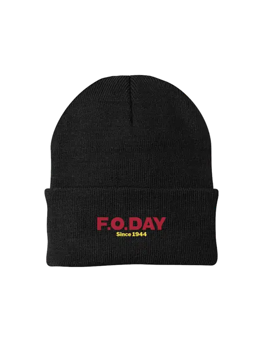 Black Knit Cap w/F.O.Day Logo