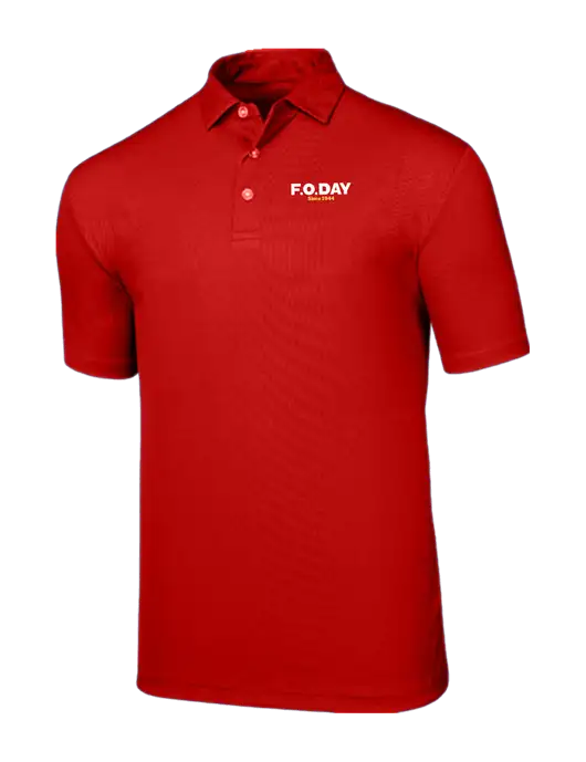 Callaway Birdseye Red Polo w/F.O.Day Logo