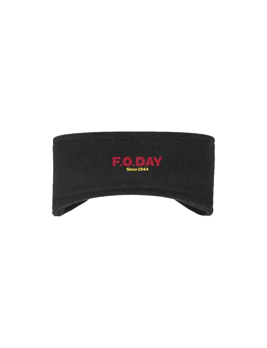 Black Stretch Fleece Headband w/F.O.Day Logo