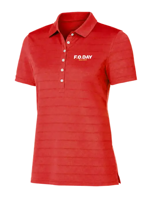 Callaway Womens Red Ventilated Polo w/F.O.Day Logo
