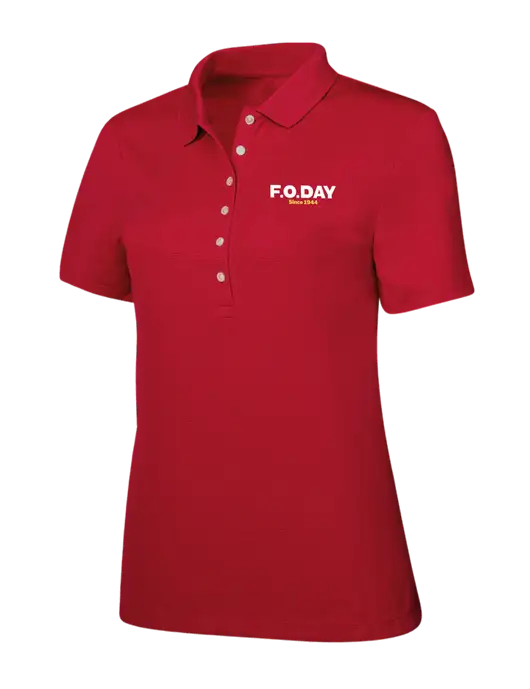 Callaway Womens Ottoman Red Polo w/F.O.Day Logo