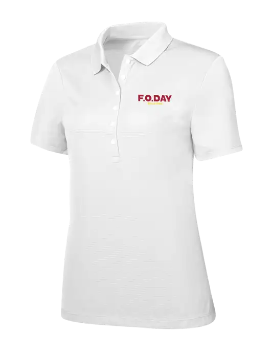 Callaway Womens Ottoman Bright White Polo w/F.O.Day Logo