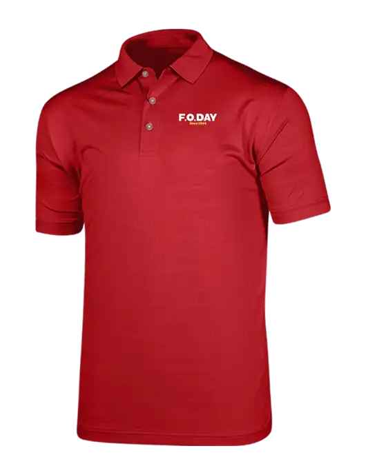 Callaway Vibrant Red Ventilated Polo w/F.O.Day Logo