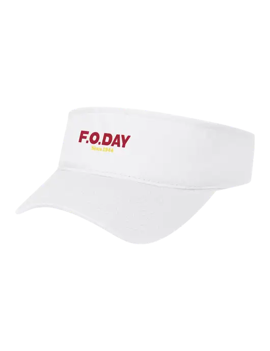 White Cap Visor w/F.O.Day Logo