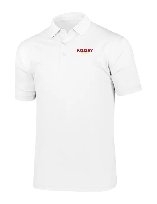 Callaway Vibrant Bright White Ventilated Polo w/F.O.Day Logo