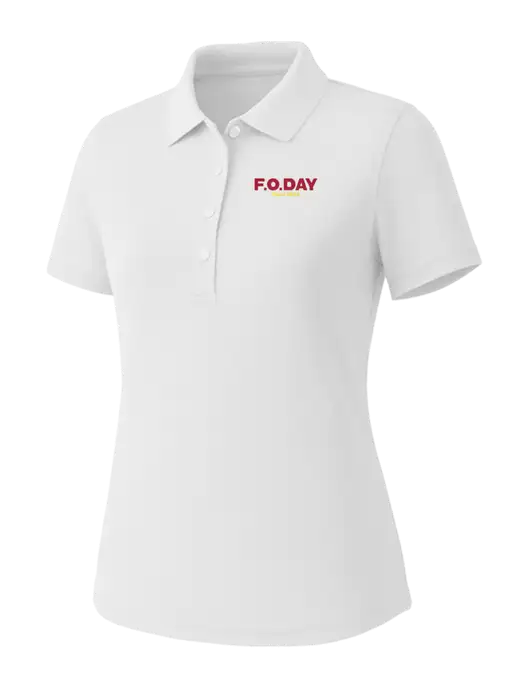 Callaway Womens Core Bright White Performance Polo w/F.O.Day Logo