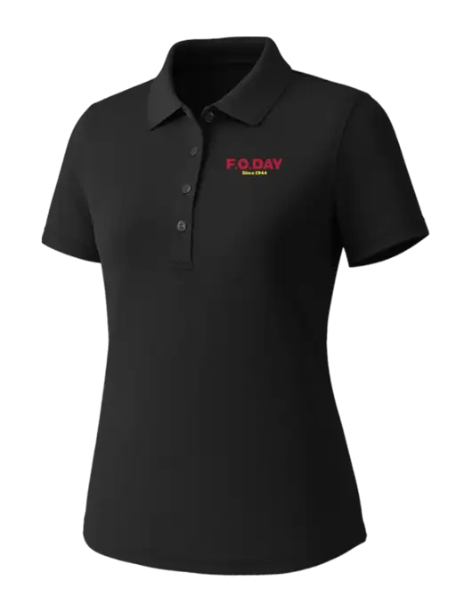 Callaway Womens Core Black Performance Polo w/F.O.Day Logo