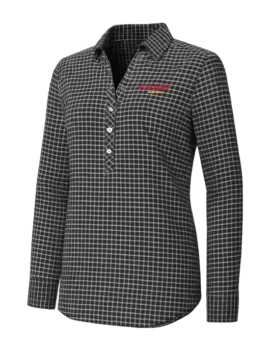 Womens Dark Grey/White City Stretch Shirt w/F.O.Day Logo