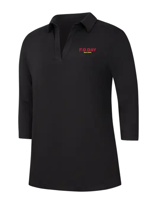 Womens Black Luxe Knit Tunic w/F.O.Day Logo
