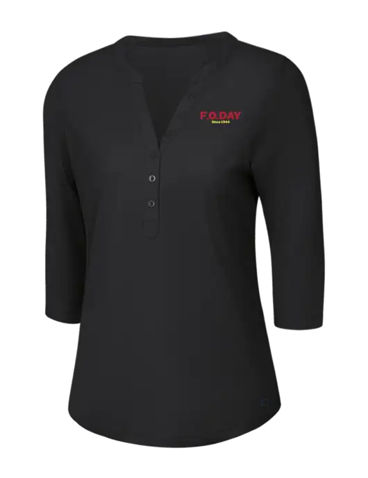 OGIO Blacktop Jewel Henley w/F.O.Day Logo