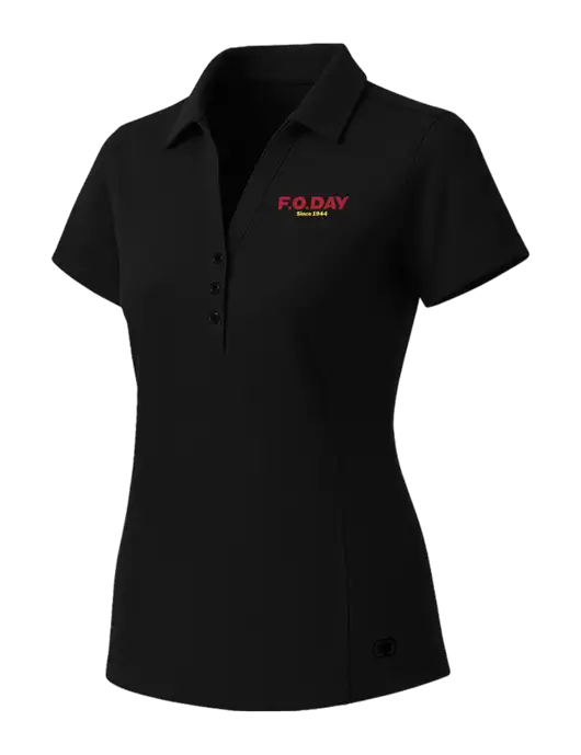 OGIO Womens Blacktop ONYX Polo w/F.O.Day Logo