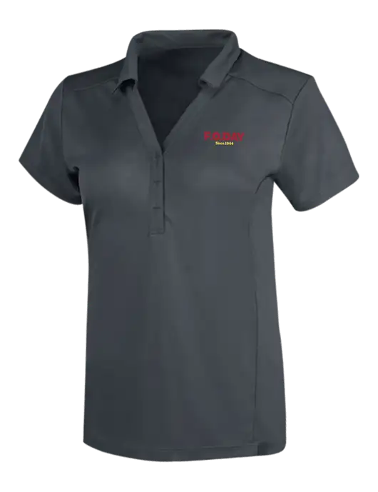 OGIO Dark Grey Womens Framework Polo w/F.O.Day Logo