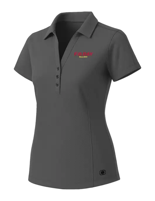 OGIO Womens Medium Grey ONYX Polo w/F.O.Day Logo