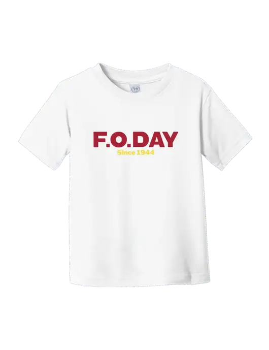 Rabbit Skins White Toddler Fine Jersey Tee w/F.O.Day Logo