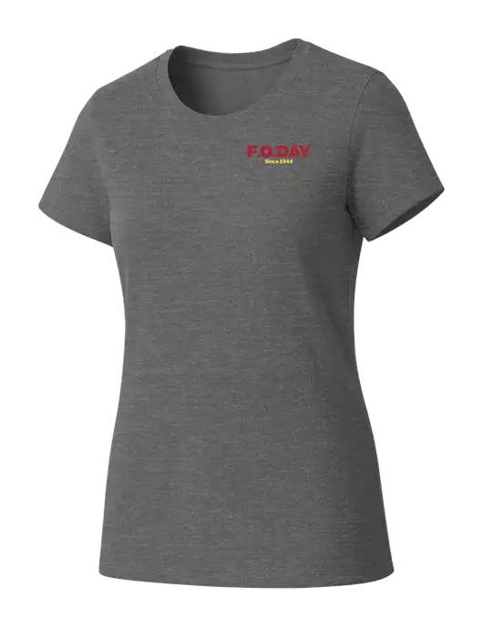 Womens Seriously Soft Grey Frost T-Shirt w/F.O.Day Logo