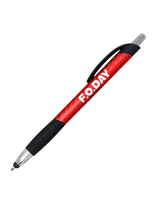 Sunray Red Stylus Pen - Black Ink w/F.O.Day Logo