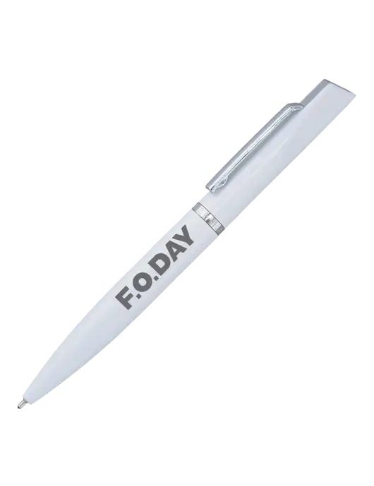Santos White Pen - Black Ink w/F.O.Day Logo