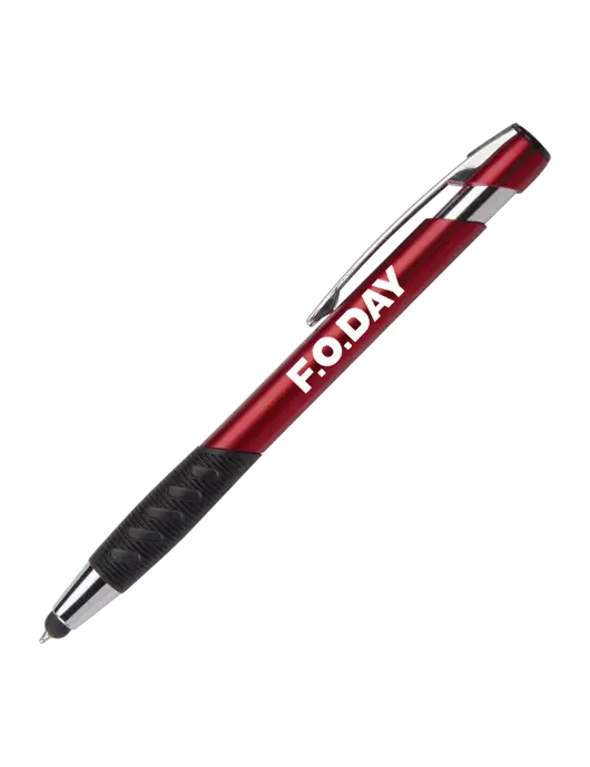 Alize Red Stylus Black Ink Pen w/F.O.Day Logo