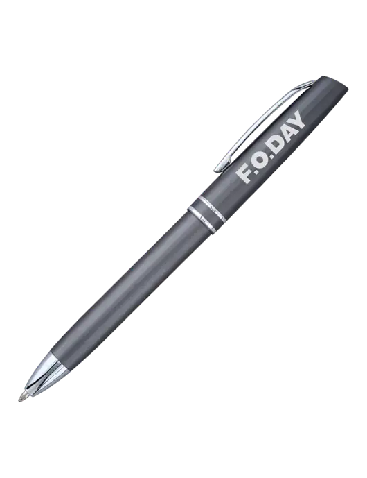 Gunmetal Anguilla Black Ink Pen w/F.O.Day Logo