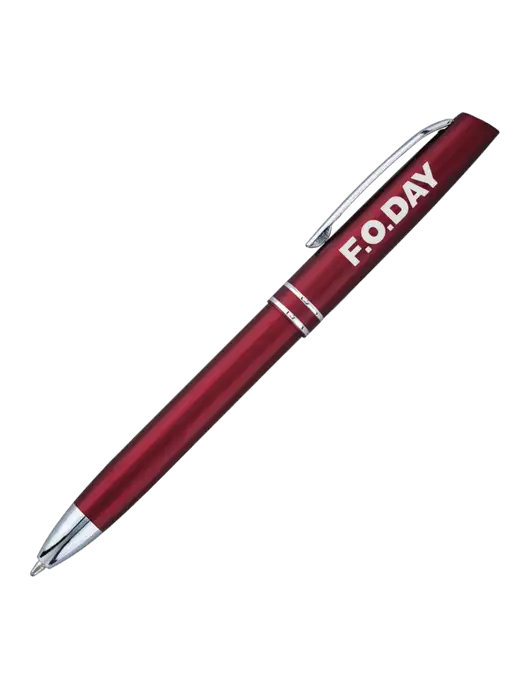 Maroon Anguilla Black Ink Pen w/F.O.Day Logo
