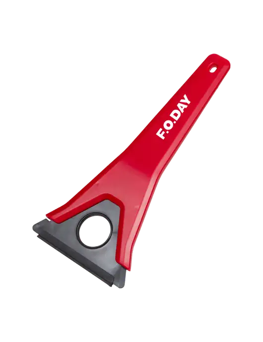 TriBlade Red Windshield Scraper w/F.O.Day Logo