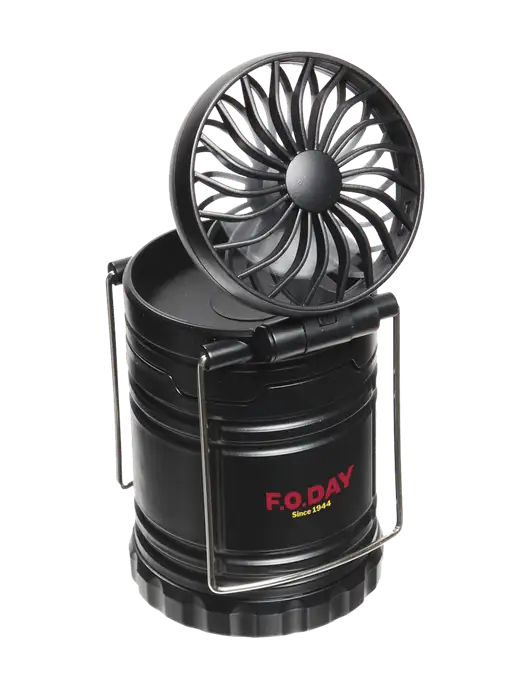 Black Retro Lantern with Fan w/F.O.Day Logo