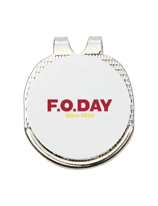 Antique Silver Hat Clip w/Golf Ball Marker w/F.O.Day Logo