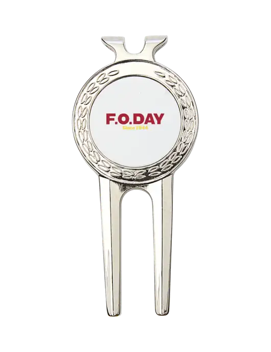 Silver Divot Tool, 1.5 x 3 w/F.O.Day Logo