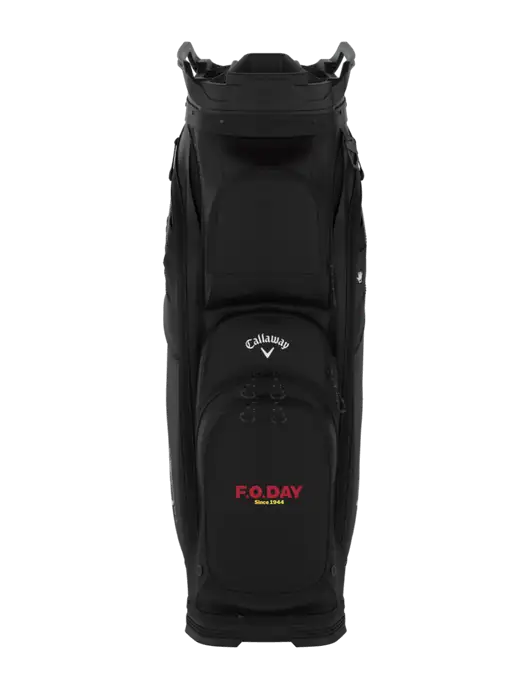 Callaway Org 14 Black Cart Golf Bag  w/F.O.Day Logo