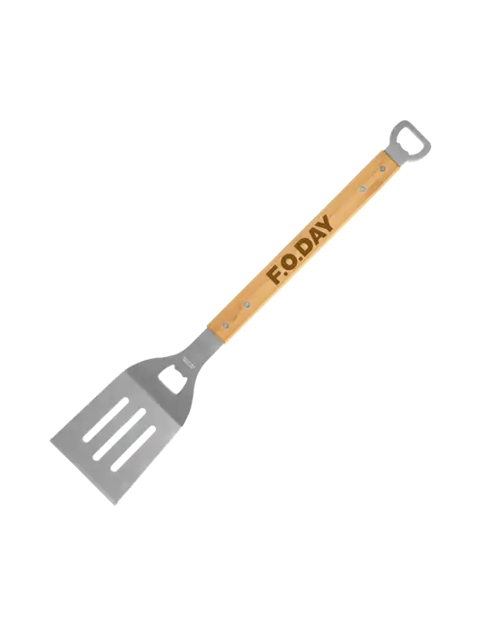 Bamboo BBQ Spatula w/F.O.Day Logo