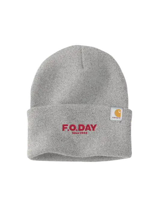 Carhartt Light Grey Heather Watch Cap 2.0 w/F.O.Day Logo