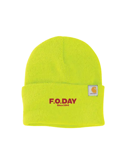 Carhartt Neon Lime Watch Cap 2.0 w/F.O.Day Logo
