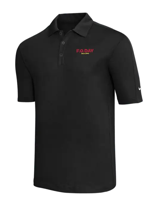Nike Black Tech Sport Dri-FIT Polo w/F.O.Day Logo