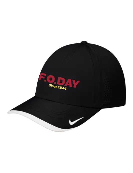 Nike Black/White Dri-FIT Perforated Performance Cap w/F.O.Day Logo