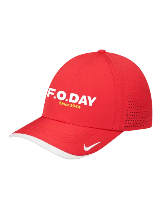 Nike Red/White Dri-FIT Perforated Performance Cap w/F.O.Day Logo