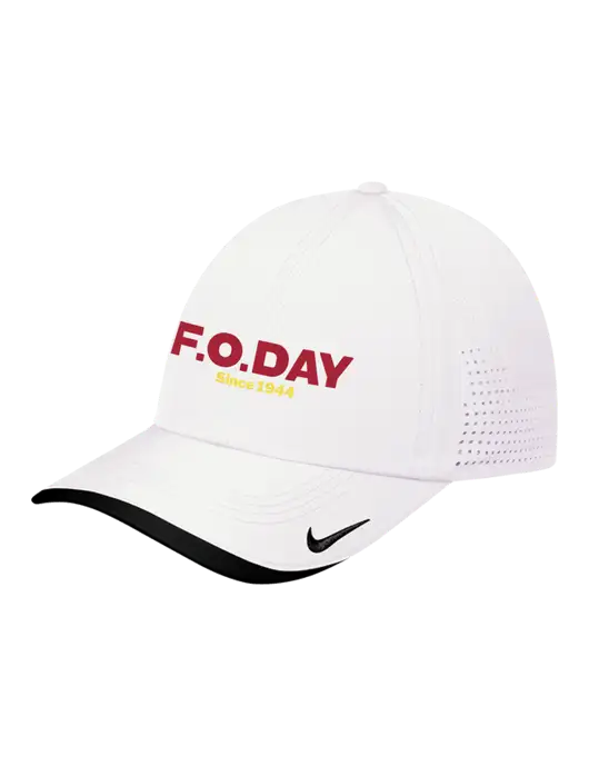 Nike White/Black Dri-FIT Perforated Performance Cap w/F.O.Day Logo
