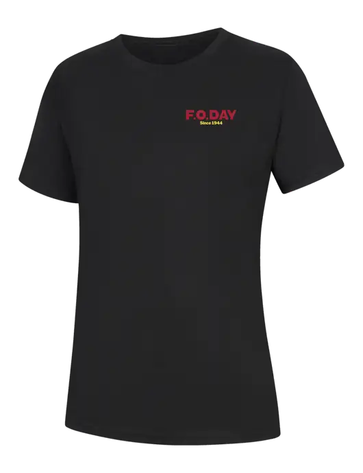 Womens Black Core Blend Tee w/F.O.Day Logo