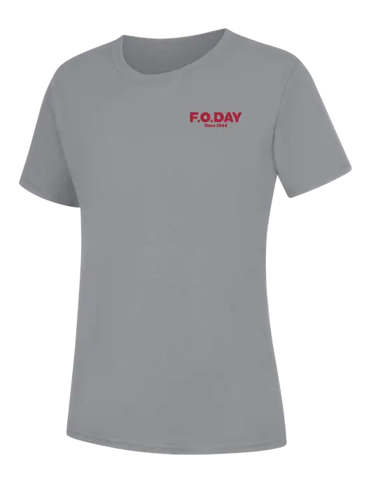 Womens Light Grey Heather Core Blend Tee w/F.O.Day Logo