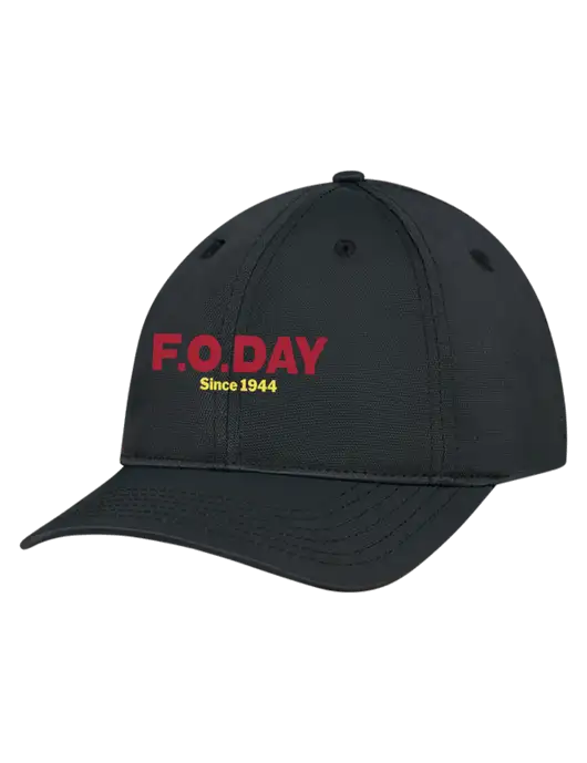 Black Nylon Twill Performance Cap w/F.O.Day Logo