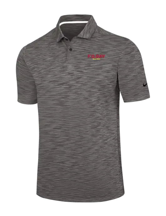 Nike Dark Grey Dri-FIT Vapor Space Dyed Polo w/F.O.Day Logo