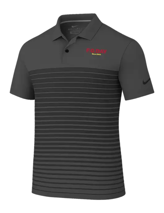 Nike Dark Grey Dri-FIT Vapor Block Polo w/F.O.Day Logo