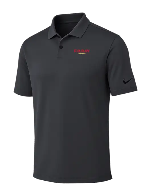 Nike Dark Grey Dri-FIT Vapor Polo w/F.O.Day Logo