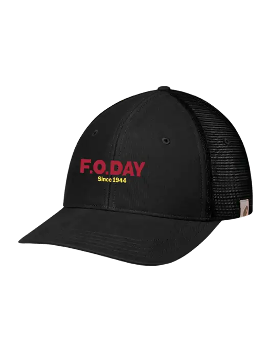 Carhartt Black Canvas Trucker Cap w/F.O.Day Logo