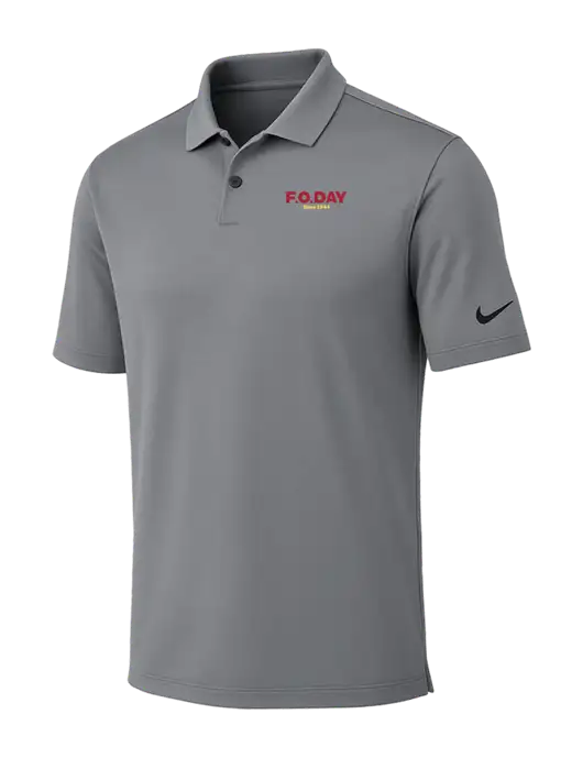 Nike Medium Grey Dri-FIT Vapor Polo w/F.O.Day Logo