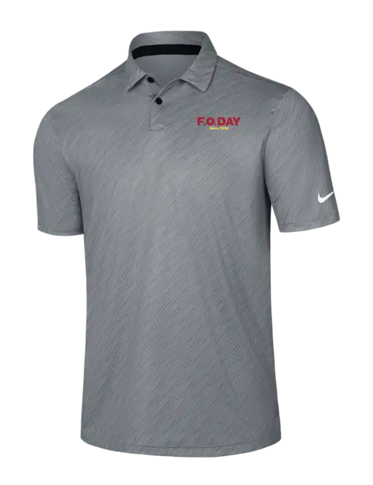 Nike Medium Grey Vapor Dash Polo w/F.O.Day Logo