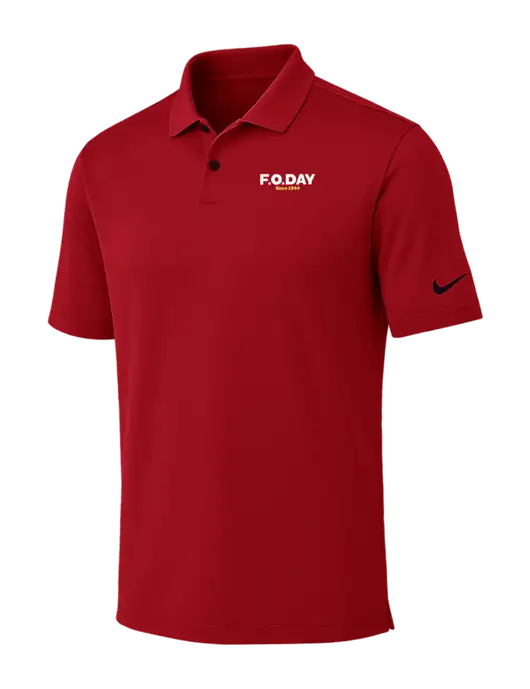 Nike Red Dri-FIT Vapor Polo w/F.O.Day Logo